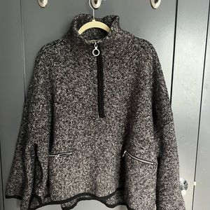 Anthropologie “Line” brand knit quarter zip sweater